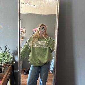 Playboy by PacSun Green Graphic Sweatshirt